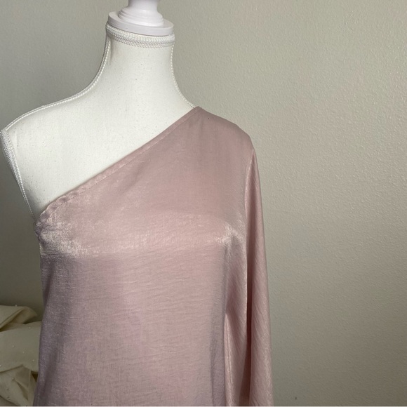 Vici Soft Pink One-Shoulder Dress - Picture 5 of 12